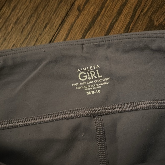 Athleta Girls Chit Chat Leggings size 8-10 blue/gray - Picture 2 of 3